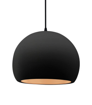 Radiance One Light Pendant in Carbon Matte Black w/ Champagne Gold (102|CER6535CBGDMBLKBKCD)