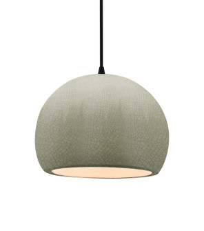 Radiance One Light Pendant in Celadon Green Crackle (102|CER6533CKCMBLKBKCD)