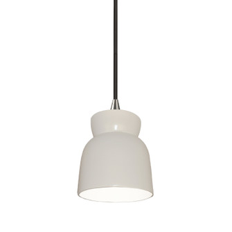 Radiance One Light Pendant in Gloss White (102|CER6515WHTNCKLBEIGTWST)