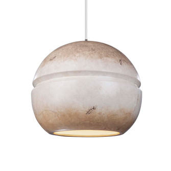 Radiance One Light Pendant in Adobe (102|CER6415ADOBABRSBEIGTWST)