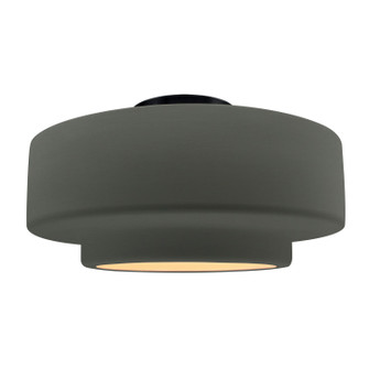 Radiance One Light Semi-Flush Mount in Pewter Green (102|CER6365PWGNMBLK)