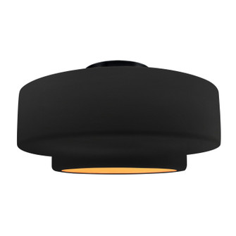 Radiance One Light Semi-Flush Mount in Carbon Matte Black w/ Champagne Gold (102|CER6365CBGDMBLK)