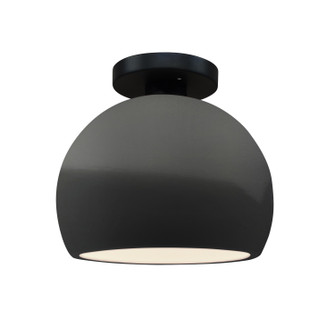 Radiance One Light Semi-Flush Mount in Gloss Grey (102|CER6350GRYMBLK)