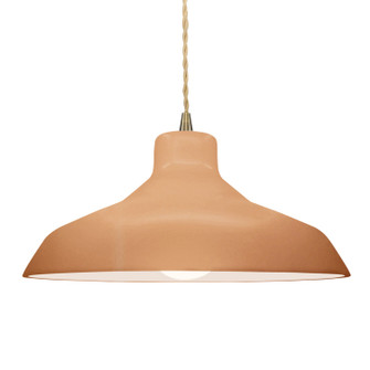 Radiance One Light Pendant in Adobe (102|CER6265ADOBABRSBEIGTWST)