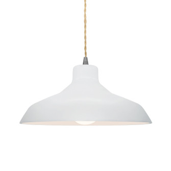 Radiance LED Pendant in Gloss White (outside and inside of fixture) (102|CER6263WTWTABRSBKCDLED1700)