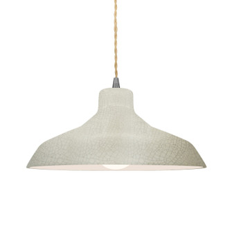 Radiance One Light Pendant in White Crackle (102|CER6263CRKNCKLBEIGTWST)