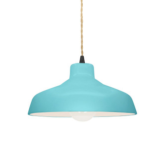 Radiance One Light Pendant in Reflecting Pool (102|CER6260RFPLMBLKBEIGTWST)