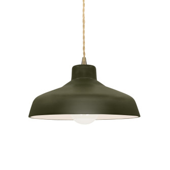 Radiance One Light Pendant in Matte Green (102|CER6260MGRNABRSBEIGTWST)