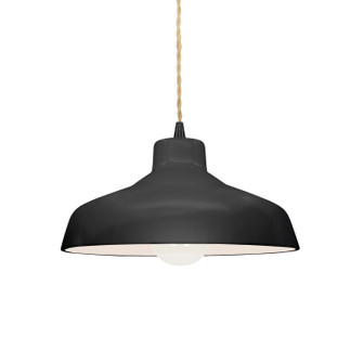Radiance One Light Pendant in Gloss Black (102|CER6260BLKMBLKBEIGTWST)