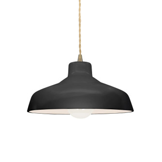 Radiance One Light Pendant in Gloss Black w/ Matte White (102|CER6260BKMTABRSBEIGTWST)