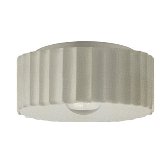 Radiance One Light Outdoor Flush Mount in White Crackle (102|CER6187WCRK)