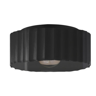 Radiance One Light Outdoor Flush Mount in Gloss Black (102|CER6187WBLK)