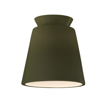 Radiance One Light Outdoor Flush Mount in Matte Green (102|CER6170WMGRN)