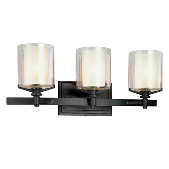 Arcadia Three Light Bath And Vanity in Textured Iron (67|B1713TRN)