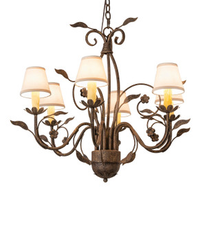 Bordeaux Six Light Chandelier in Antiquity (57|270774)