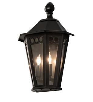 Yorkshire Two Light Wall Sconce in Solar Black (57|270595)
