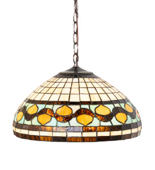 Tiffany Acorn Three Light Pendant in Bronze (57|115270)
