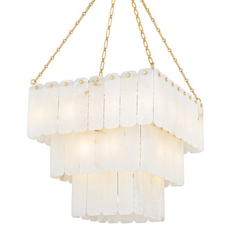 Moissanite 33 Light Chandelier in Aged Brass (70|7433AGB)