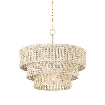 Yorkhill Six Light Pendant in Vintage Gold Leaf (70|5832VGL)