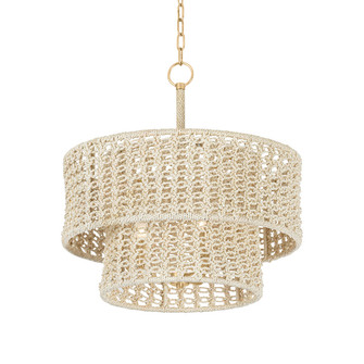 Yorkhill Three Light Pendant in Vintage Gold Leaf (70|5822VGL)