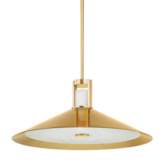 Clermont LED Pendant in Aged Brass (70|3028AGB)