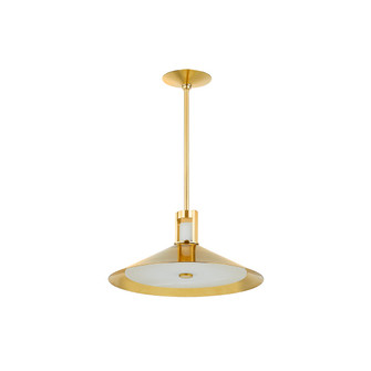 Clermont LED Pendant in Aged Brass (70|3020AGB)