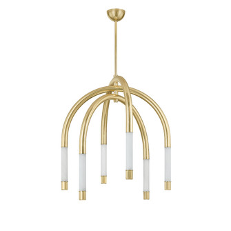 Zeme LED Chandelier in Vintage Polished Brass (68|47134VPB) Zeme LED Chandelier in Vintage Polished Brass (68|47134VPB)
