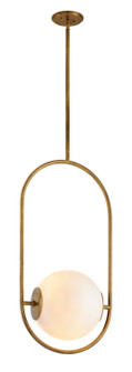 Everley One Light Pendant in Vintage Brass (68|27343VB)