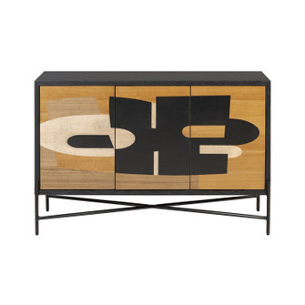 Parker Credenza in Black/Walnut/White Ashe/Cherry/Black Oak (137|505ST48A)