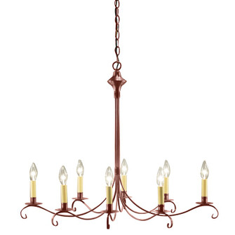 Chandelier Eight Light Chandelier in Antique Copper (196|983VACLT8)