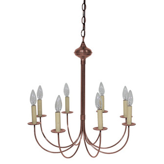 Chandelier Eight Light Chandelier in Antique Copper (196|908ACLT8)