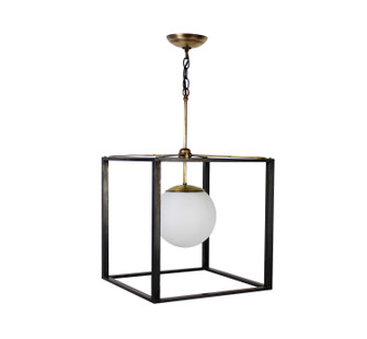 Pendant One Light Hanging Lantern in Dark Brass (196|6892XDBABMED)