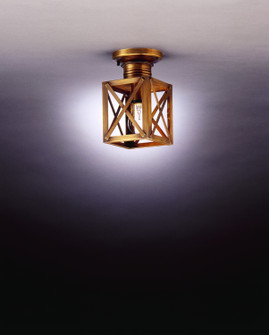 Suffolk One Light Flush Mount in Antique Brass (196|5014ABMEDCLR)