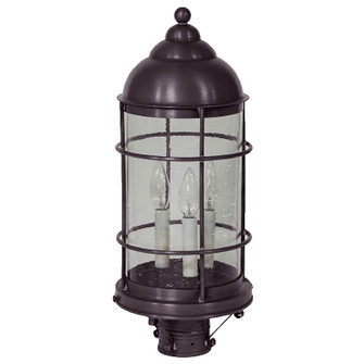Nautical Two Light Post Mount in Dark Brass (196|3533DBLT3CSG)