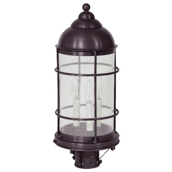 Nautical Two Light Post Mount in Dark Brass (196|3533DBLT3FST)