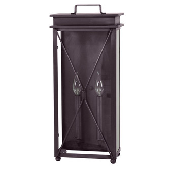 Glidden Two Light Wall Sconce in Dark Brass (196|11841DBLT2CLR)