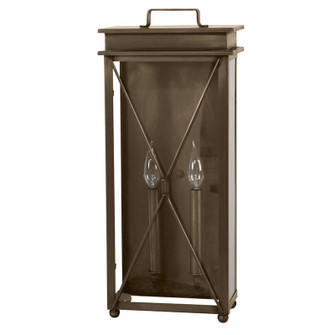 Glidden Two Light Wall Sconce in Dark Antique Brass (196|11841DABLT2CLR)