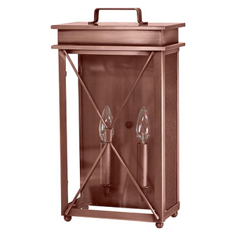 Glidden Two Light Wall Sconce in Antique Copper (196|11821ACLT2CLR)