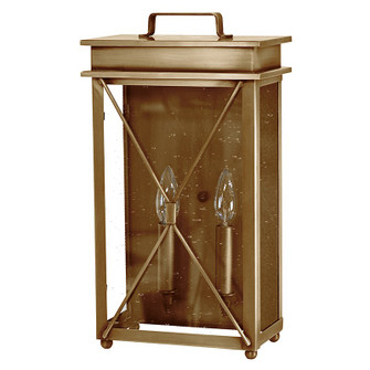 Glidden Two Light Wall Sconce in Antique Brass (196|11821ABLT2CSG)
