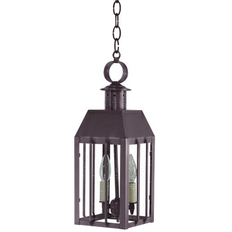 Nottingham Two Light Hanging Lantern in Dark Brass (196|11732DBLT2CSG)