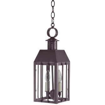 Nottingham Two Light Hanging Lantern in Dark Brass (196|11732DBLT2CLR)