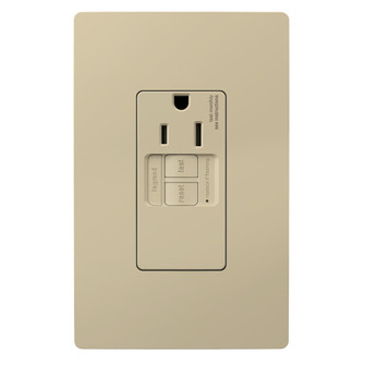 radiant Tamper-Resistant 15A Simplex Self-Test GFCI Receptacles with SafeLock Protection in Ivory (246|1597TRSGLI)