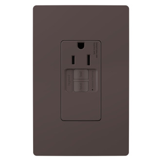 radiant Tamper-Resistant 15A Simplex Self-Test GFCI Receptacles with SafeLock Protection in Brown (246|1597TRSGL)