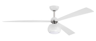 Otto 60'' Ceiling Fan in White/Polished Nickel (46|OTT60WPLN3)