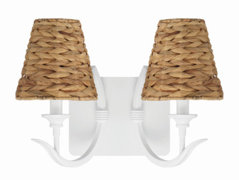 Kokomo Two Light Wall Sconce in Matte White (46|58362MWW)