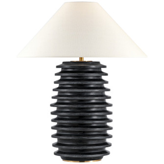 Crenelle LED Table Lamp in Ebonized Oak (268|KW3716EBOL)