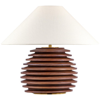 Crenelle LED Table Lamp in Ebonized Oak (268|KW3715EBOL)