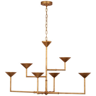 Eleanor LED Chandelier in Antique Gold Leaf (268|JN5174AGL)