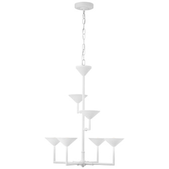 Eleanor LED Chandelier in Plaster White (268|JN5170PW)