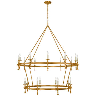 Classic LED Chandelier in Antique-Burnished Brass (268|CHC5825AB)